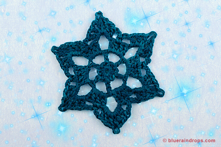 easy snowflake motif pattern