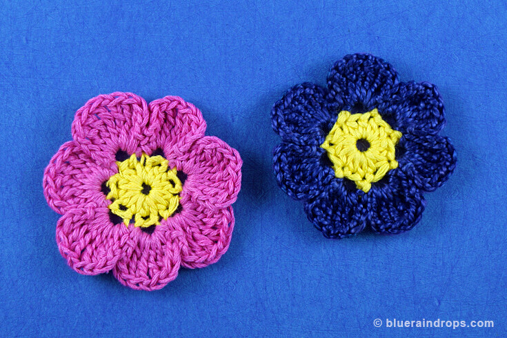 easy crochet flower tutorial
