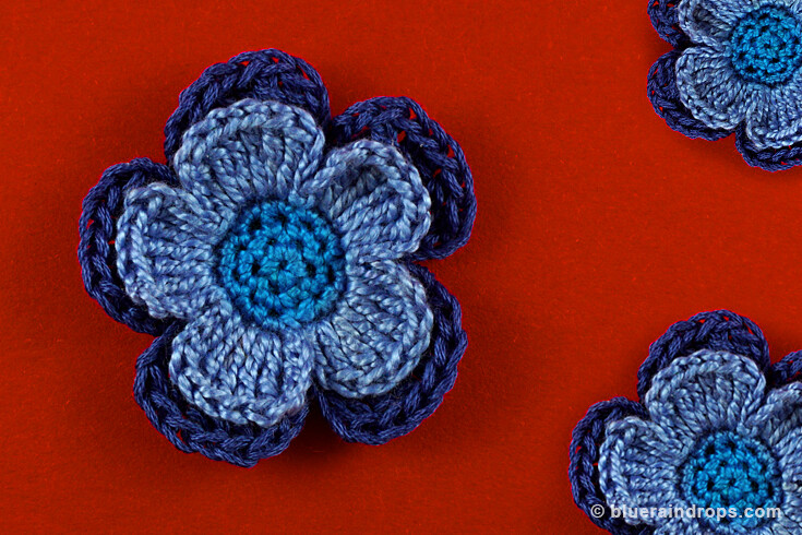 free pattern crochet flower