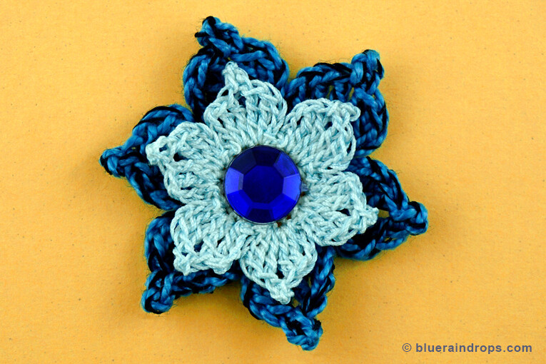crochet cute flower tutorial