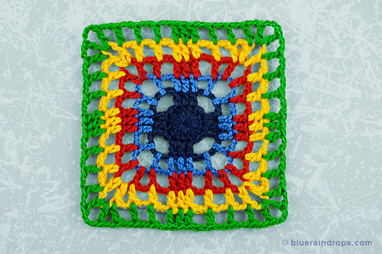 easy crocheted square pattern