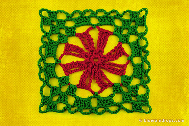 crochet lace square pattern
