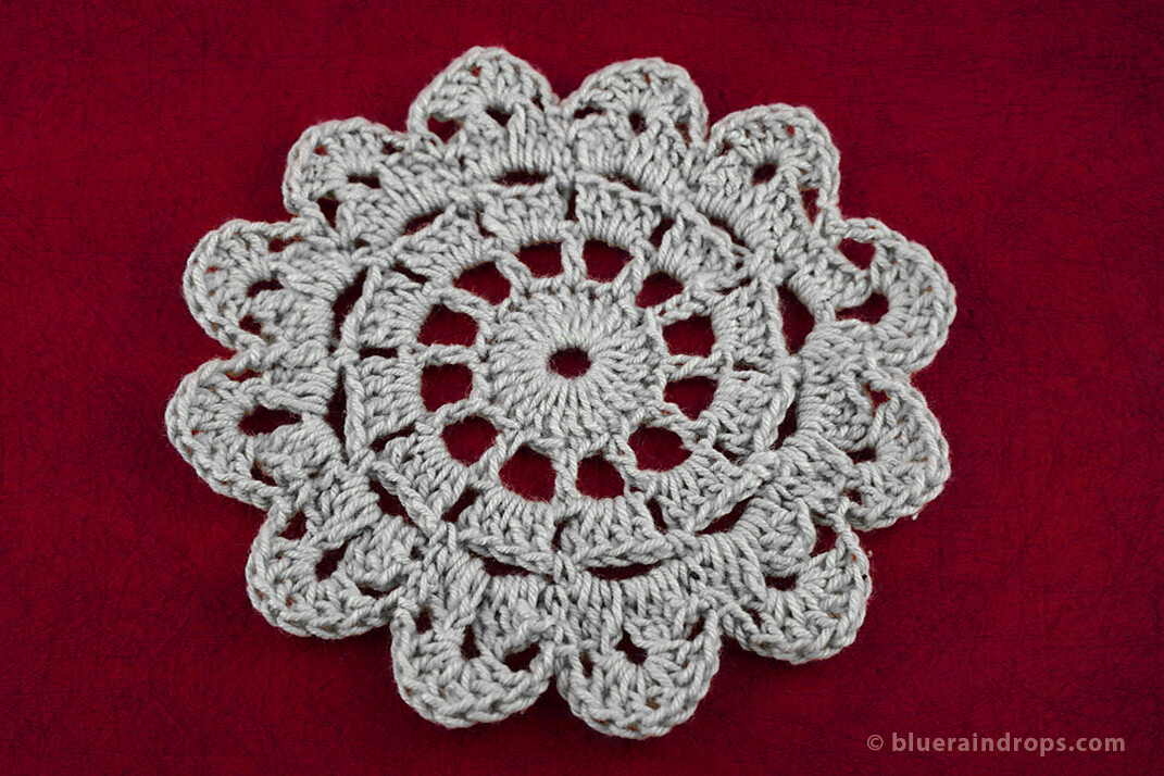 Crochet Round Petal Motif