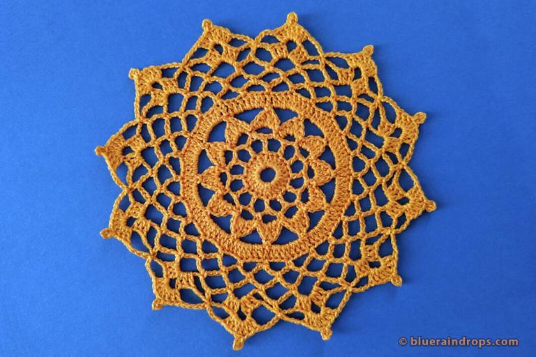 Cute Flower Doily - Blueraindrops Arts and Crafts CROCHET PATTERNS