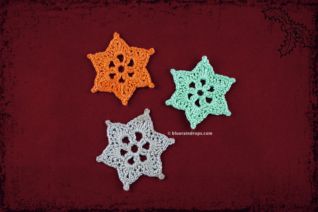 Crochet Mini Star Snowflake