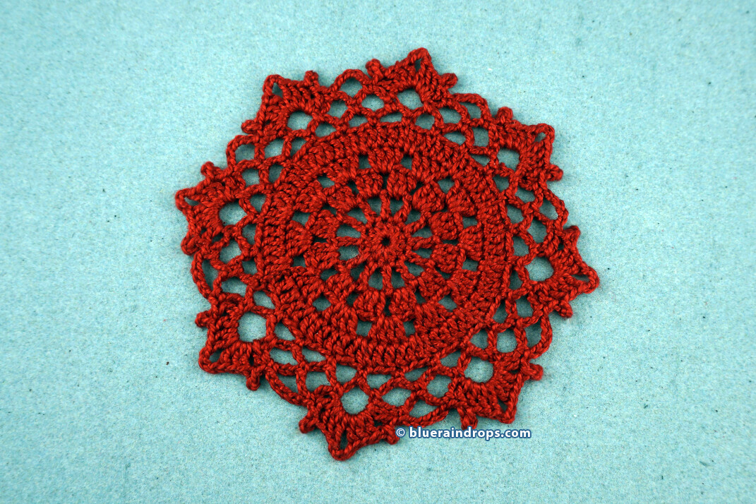 Crochet Octagon Coaster Pattern