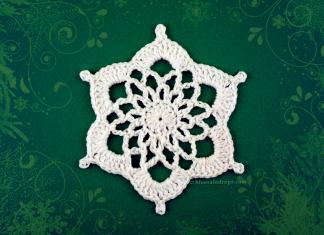 Quick and Easy Crochet Snowflake Ornament