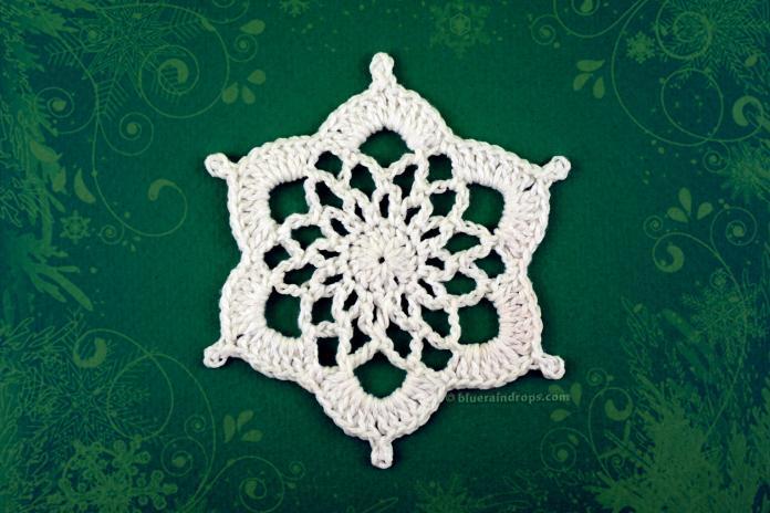 Quick and Easy Crochet Snowflake Ornament