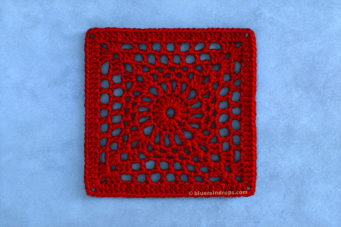 Simple Openwork Crochet Square