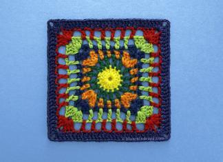 Simple Openwork Crochet Square