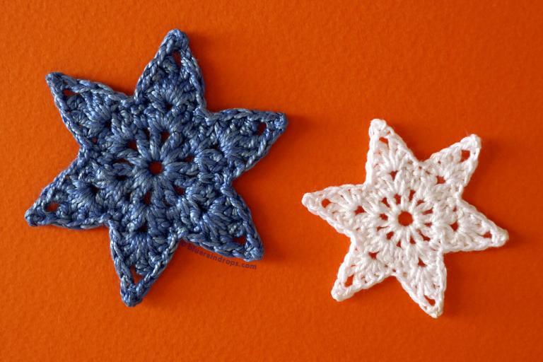 Simple Crochet Snowflake Pattern - Blueraindrops Arts and Crafts