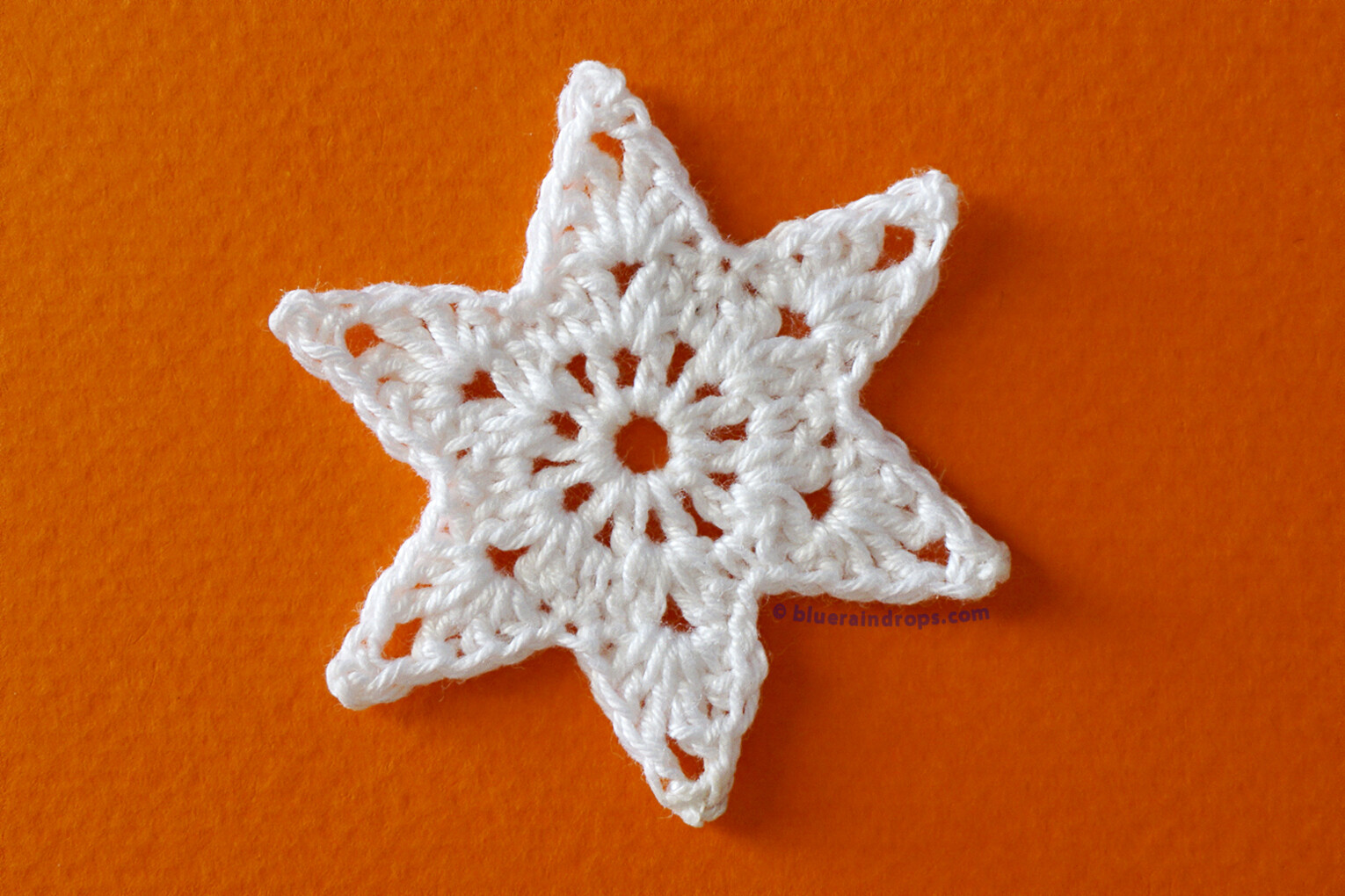 Simple Crochet Snowflake Pattern
