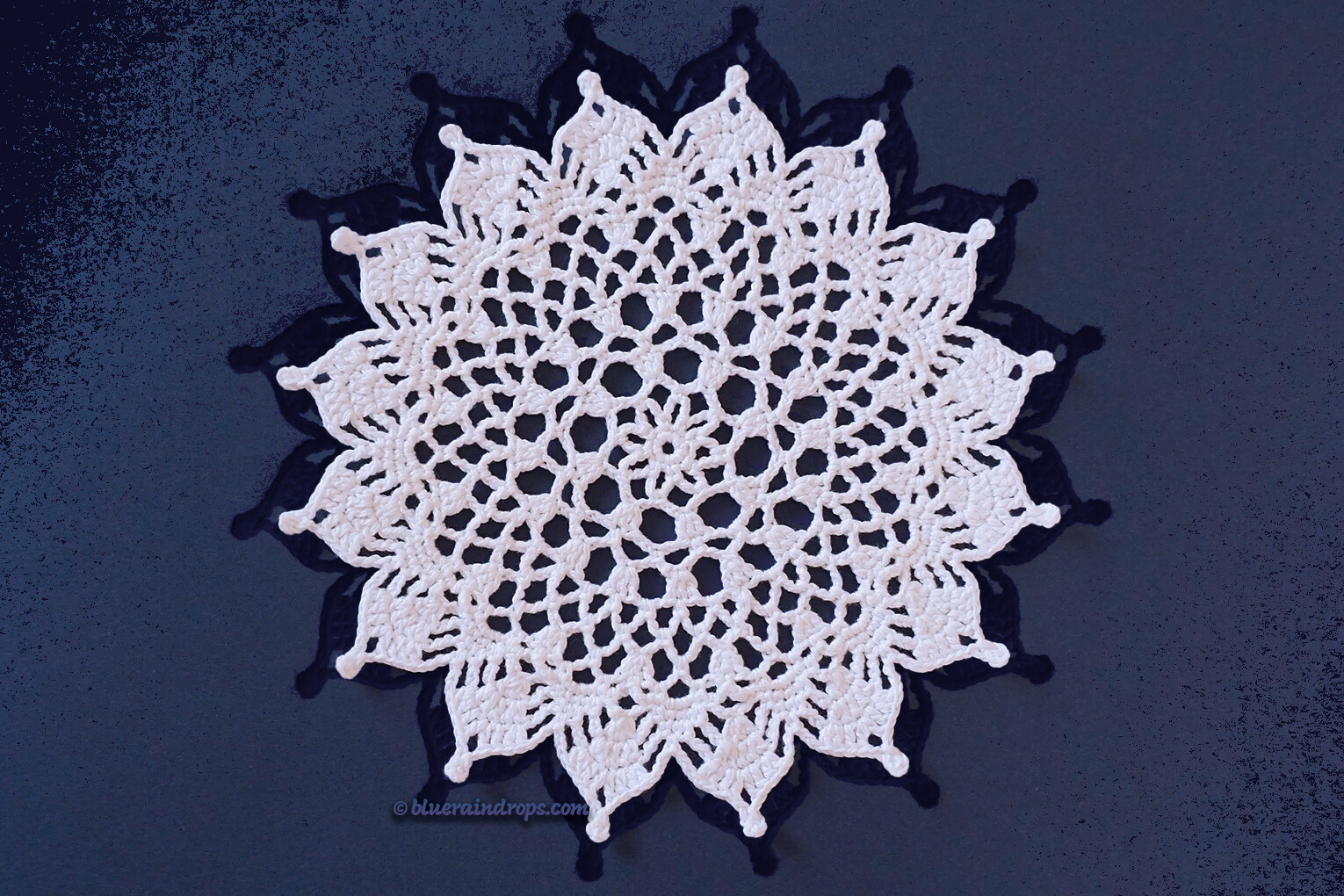 Dainty Petals Doily - Blueraindrops Arts and Crafts