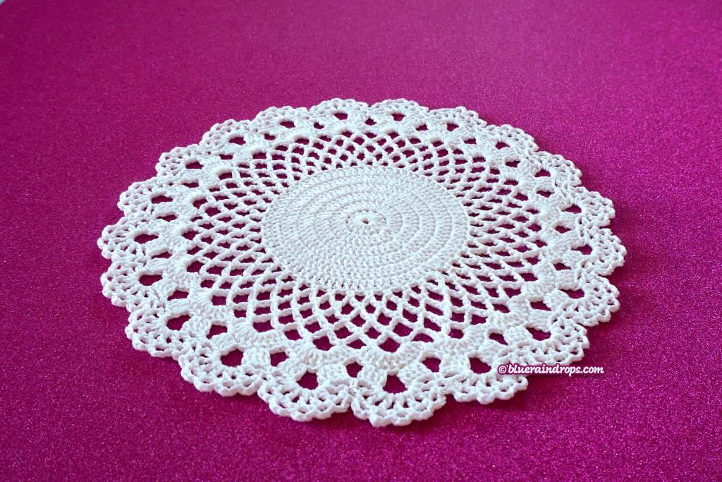 Elegant Lacy Curves Doily