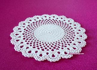 Elegant Lacy Curves Doily