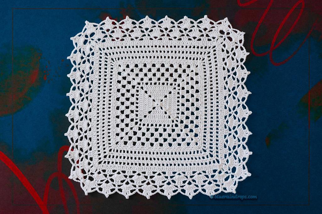 Playful Granny Square Doily